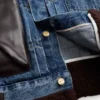 Shop Levis Sacai Sherpa Blue Jacket