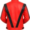 Shop Michael Jackson White Thriller Red Leather Jacket