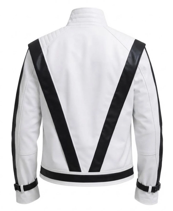 Shop Michael Jackson White Thriller White Leather Jacket