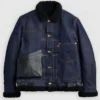 Shop Now Levis Sacai Sherpa Blue Jacket For Sale