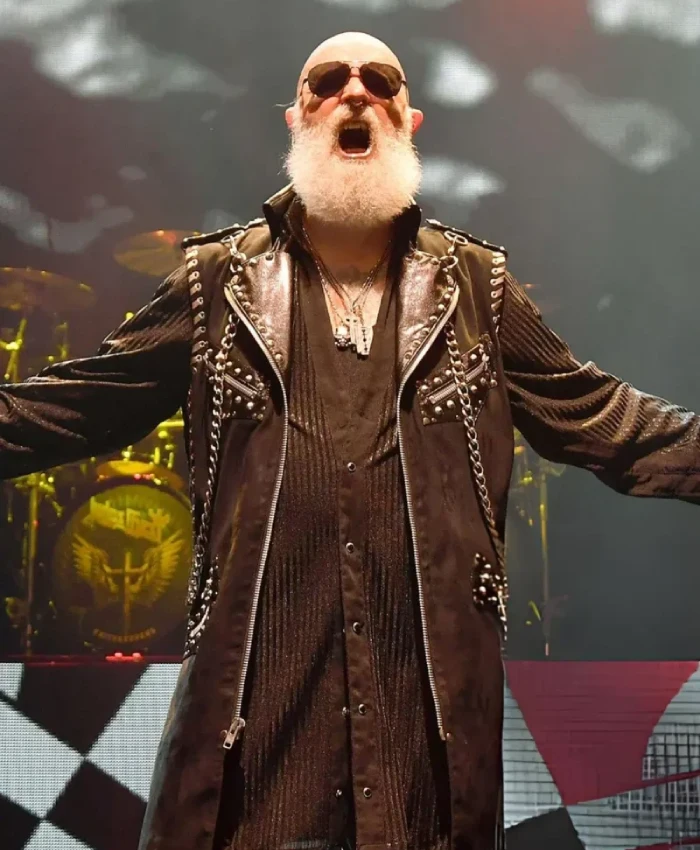 Shop Now Rob Halford Faithkeepers Tour Brown Leather Coat