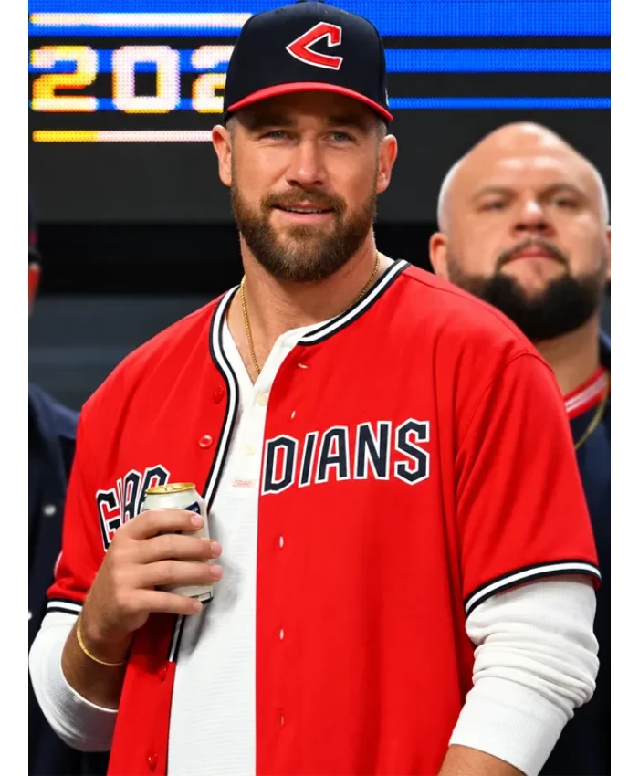 Shop Now Travis Kelce Cleveland Guardians Red Alternate Jersey 