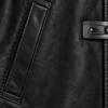 Steampunk Fisherman Halloween Gothic Leather Cosplay Costume Black Trench Coat Sale