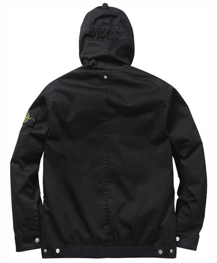 Supreme × Stone Island Raso Gommato Cover Nero Jacket - Image 2