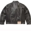 Supreme × True Religion Leather Black Trucker Jacket