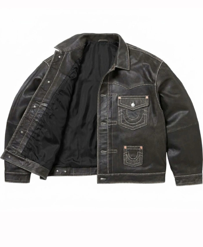 Supreme × True Religion Leather Jacket