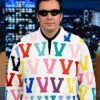Tonight Show Jimmy Fallon Season 12 Immortal White Leather Jacket