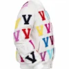 Tonight Show Jimmy Fallon Season 12 Immortal White Leather Varsity Jacket Sale