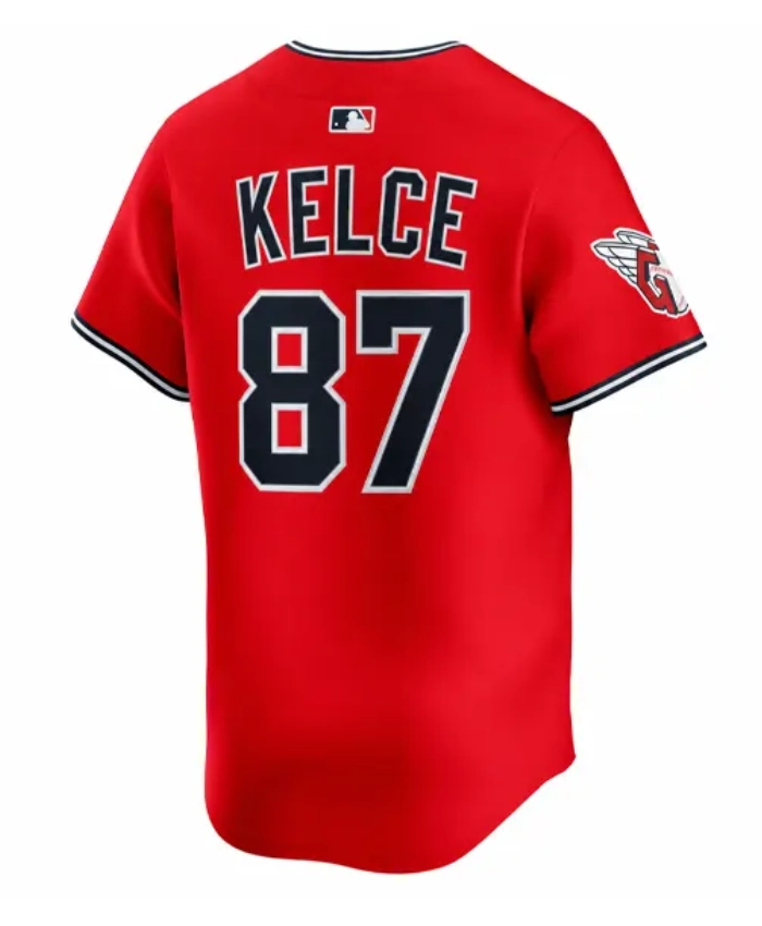Travis Kelce Cleveland Guardians Red Alternate Jersey