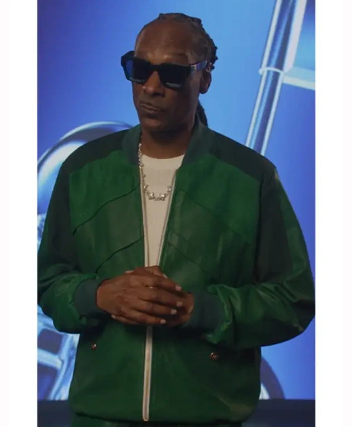 Video Music Awards Host Snoop Dogg Green Suede Jacket