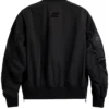 Zuffa Boxing Black Full Zip Bomber Jacket For Men and Women